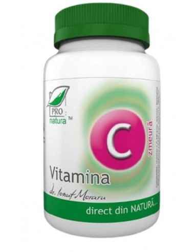 VITAMINA C CU Zmeura 60CPS Medica, Imunitate