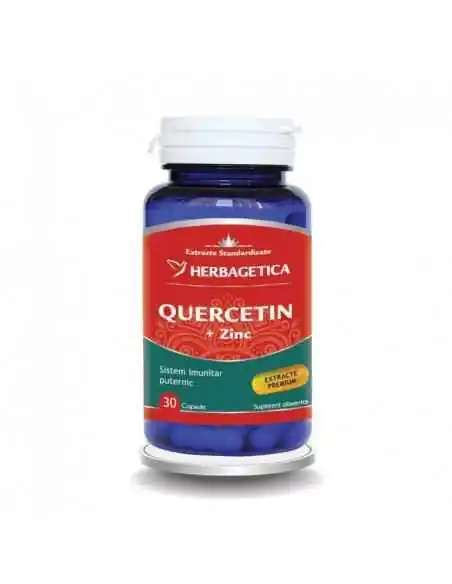 QUERCETIN cu ZINC 30 cps Herbagetica, Osteoporoza