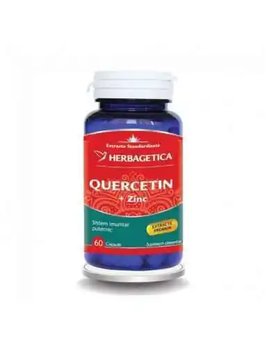 QUERCETIN cu ZINC 60 cps Herbagetica, Osteoporoza