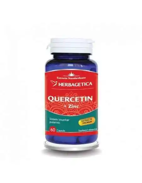QUERCETIN cu ZINC 60 cps Herbagetica, Osteoporoza