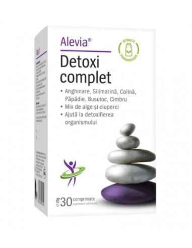 Detoxi complet 30 cpr Alevia, Produse pentru detoxifiere