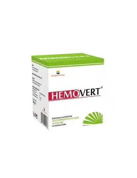 HEMOVERT 15CPR/15PLICURI SUNWAVE PHARMA, REMEDII NATURISTE