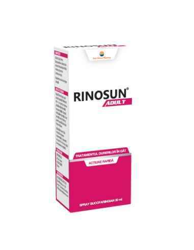 RINOSUN ADULT SPRAY BUCOFARINGIAN 30ML SUNWAVE PHARMA
Reduce rapid durerea, iritația, roșeața și inflamația