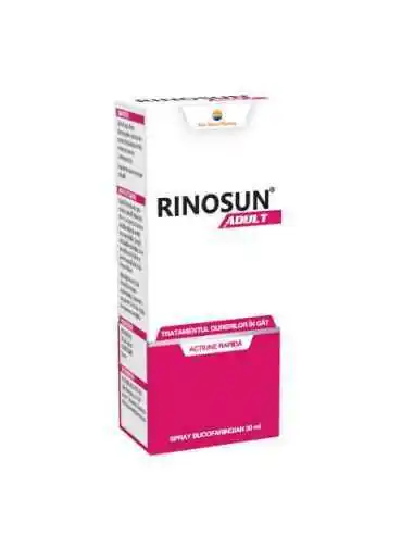 RINOSUN ADULT SPRAY BUCOFARINGIAN 30ML SUNWAVE PHARMA, Raceala si gripa