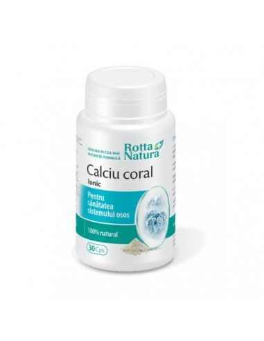Calciu Coral Ionic 30 capsule Rotta Natura, VITAMINE SI MINERALE
