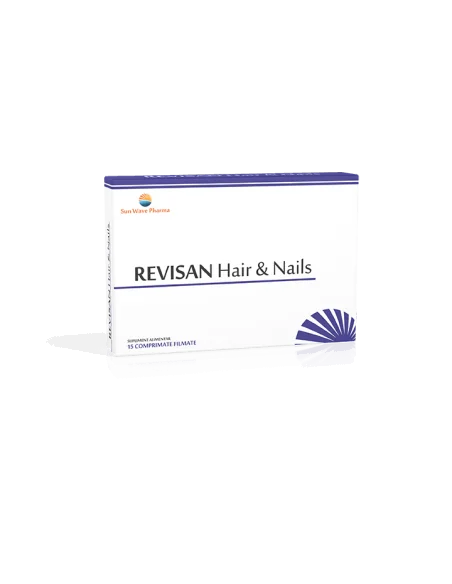Revisan Hair & Nails 15 capsule Sun Wave Pharma, Sanatatea pielii