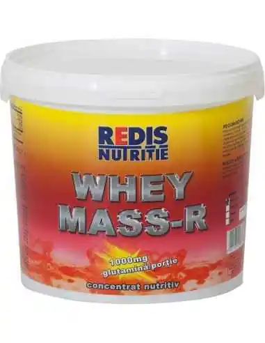 WHEY MASS ciocolata 2 Kg galeata Redis, REMEDII NATURISTE