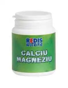 CALCIU MAGNEZIU 120 capsule Redis, REMEDII NATURISTE