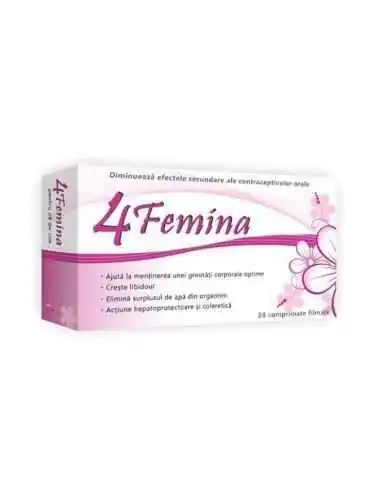 4FEMINA 28CPR Zdrovit, REMEDII NATURISTE