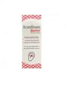 ACUSTIVUM SPRAY AURICULAR DURERE 20ML Zdrovit, REMEDII NATURISTE