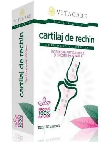 Cartilaj de Rechin 30 capsule Vitacare, REMEDII NATURISTE