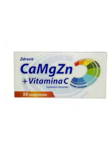 CA+MG+ZN+VIT C 50CPR Zdrovit, VITAMINE SI MINERALE