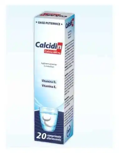 CALCIDIN 20CPR EFERVESCENTE Zdrovit, VITAMINE SI MINERALE