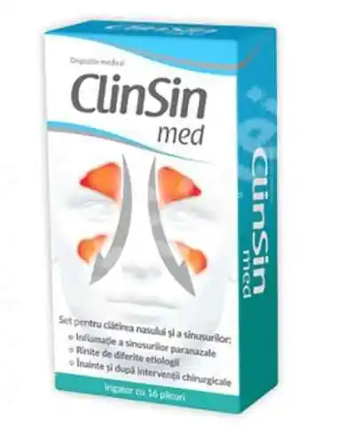 CLINSIN MED SET (IRIGATOR+16DZ) Zdrovit, REMEDII NATURISTE