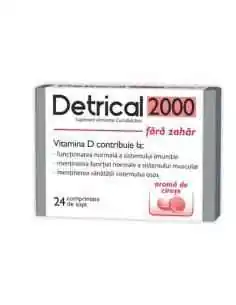 DETRICAL D3 2000UI CIRESE 24CPR DE SUPT  Zdrovit, REMEDII NATURISTE