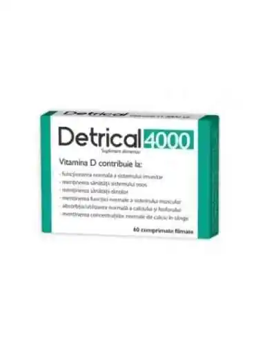 DETRICAL D3 4000IU 60CPR Zdrovit, REMEDII NATURISTE