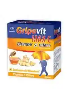 GRIPOVIT MAX C GHIMBIR&MIERE 10DZ Zdrovit, REMEDII NATURISTE