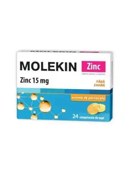 MOLEKIN+ZINC 15MG 24CPR DE SUPT Zdrovit, REMEDII NATURISTE