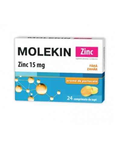 MOLEKIN+ZINC 15MG FARA ZAHAR 24 CPR DE SUPT Zdrovit, REMEDII NATURISTE