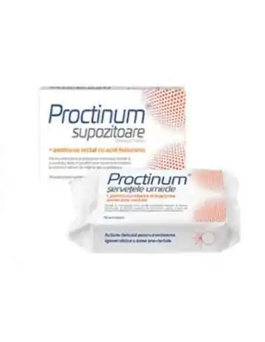 PROCTINUM SUP.10BUC+SERV.UMEDE 72BUC GRATIS Zdrovit, UNGUENTE/CREME/GELURI