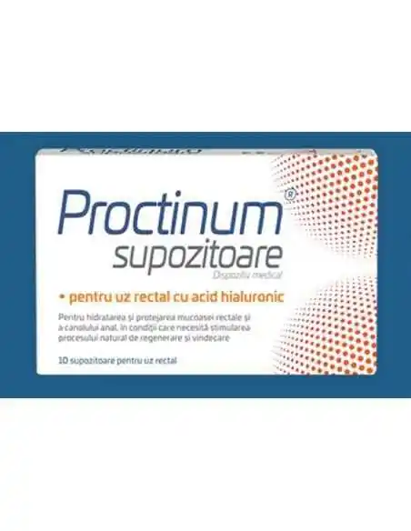 PROCTINUM SUPOZITOARE 10BUC Zdrovit, UNGUENTE/CREME/GELURI