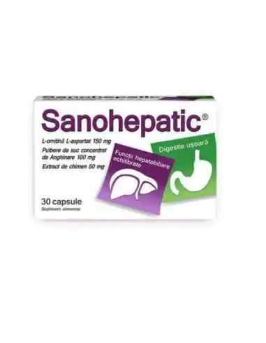 SANOHEPATIC 30CPS Zdrovit, REMEDII NATURISTE