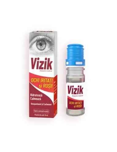 VIZIK OCHI IRITATI SI ROSII 10ML Zdrovit, Sanatatea ochilor