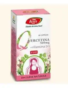 Quercetina 500 mg + vitamina D3, F195, 30 capsule Fares, CATEGORII PRODUSE 2