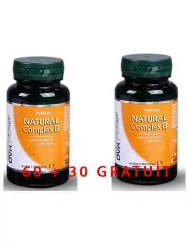 Natural Complex B 60 + 30 capsule DVR Pharm, VITAMINE SI MINERALE