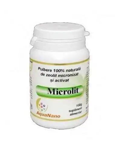 ZEOLIT MICRONIZAT SI ACTIVAT, AQUANANO- MICROLIT 100gr AGHORAS, PULBERI VEGETALE