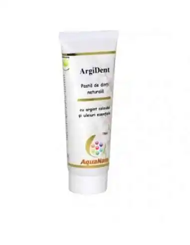 PASTA DINTI ARGIDENT (argint coloidal si uleiuri esentiale) AQUANANO 75ml AGHORAS, Sanatatea pielii