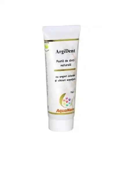 PASTA DINTI ARGIDENT (argint coloidal si uleiuri esentiale) AQUANANO 75ml AGHORAS, Sanatatea pielii
