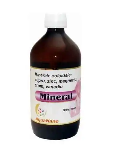 MINERAL AQUANANO(cupru,zinc,magneziu,crom,vanadiu) 10ppm 480ml AGHORAS, ULEIURI VEGETALE