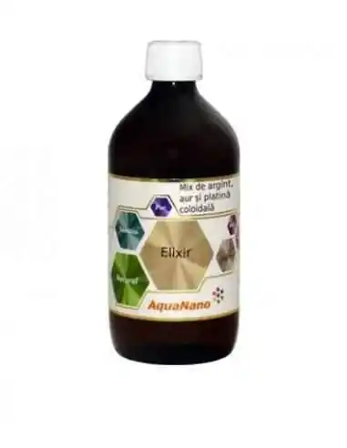 ELIXIR AQUANANO(argint,aur,platina) 480ml AGHORAS, Sanatatea pielii