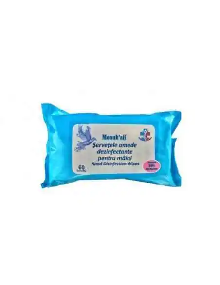 SERVETELE UMEDE DEZINFECTANTE  pentru MAINI 60BUC FLM GROUP, INGRIJIRE PERSONALA