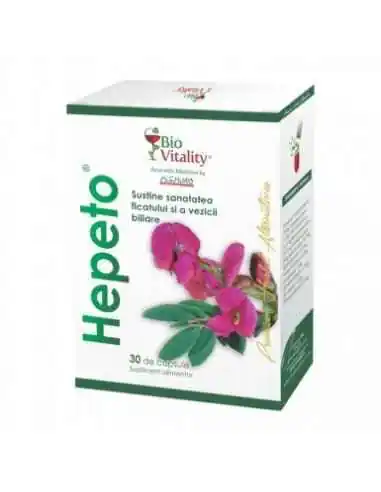 HEPETO - 30 capsule BioVitality, REMEDII NATURISTE