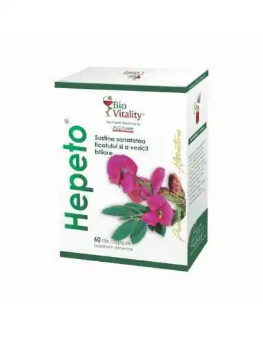 HEPETO - 60 capsule BioVitality, REMEDII NATURISTE