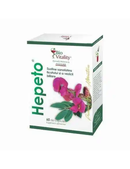 HEPETO - 60 capsule BioVitality, REMEDII NATURISTE